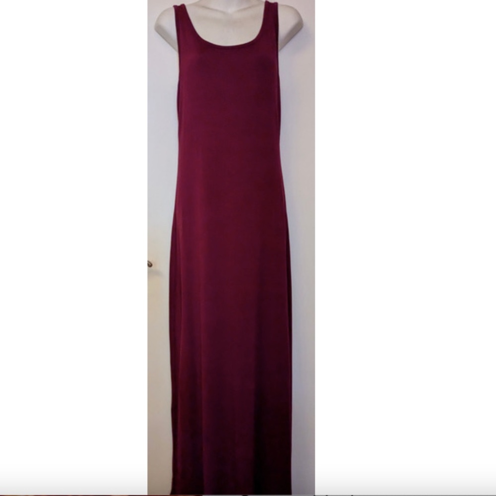 Maxi Tank Dress- Dark Magenta- Size Small/Medium